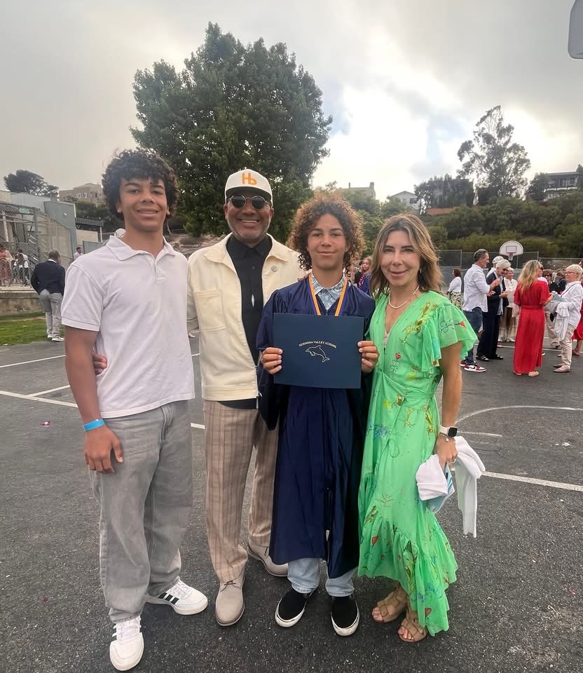 Ray Jackson with his family.