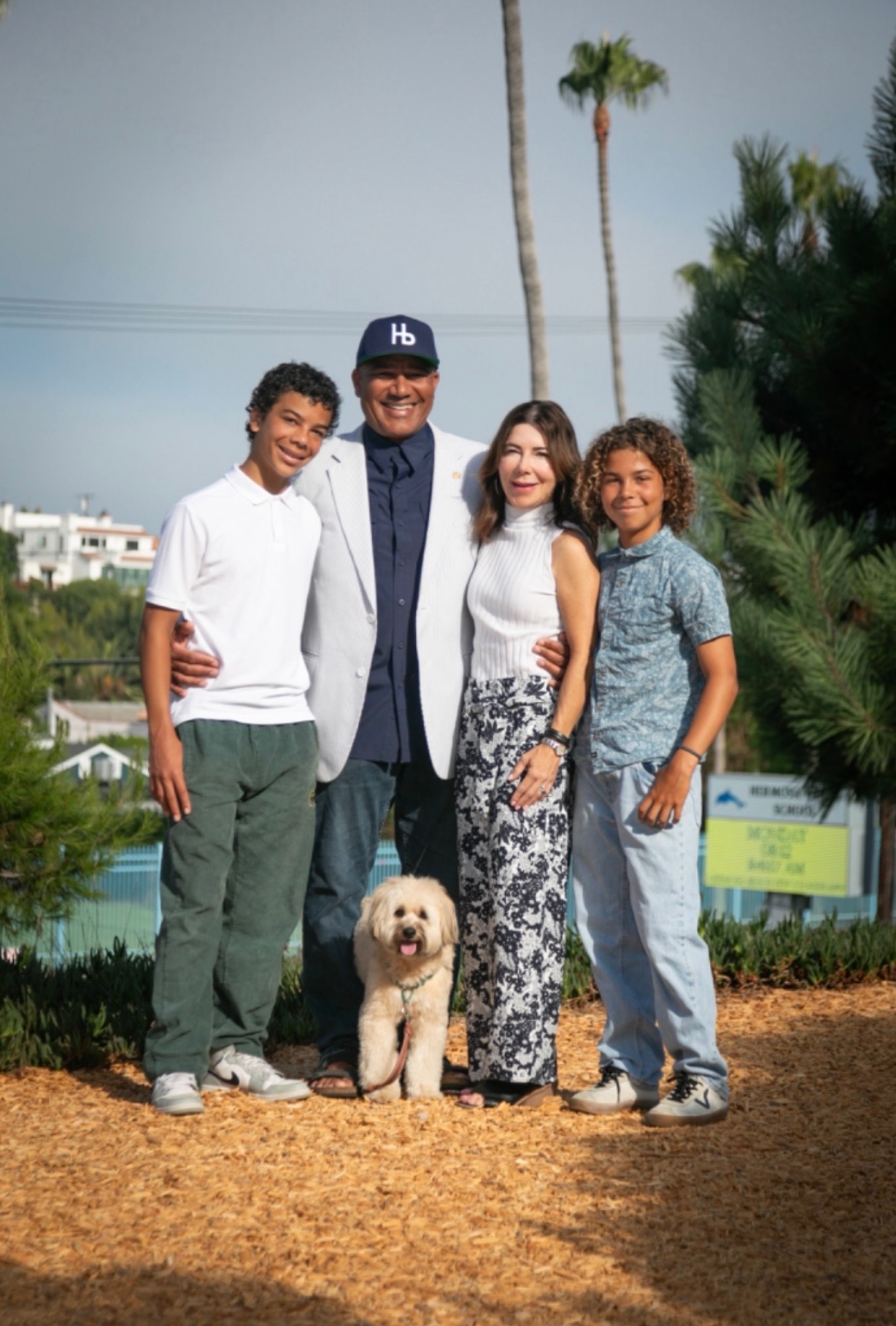 Ray Jackson with his family.